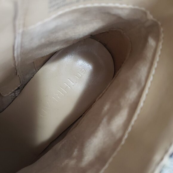 en Thread Leather Snakeskin Print Ankle Boots 9.5 - Picture 8 of 9